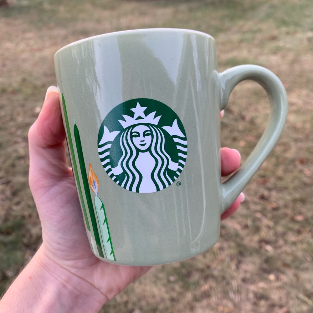 Green 2021 Starbucks Birthday Candle Classic Coffee Mug